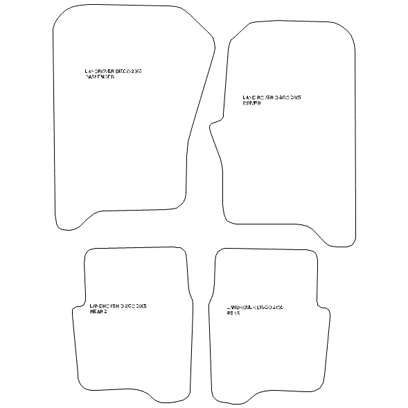 Land Rover Discovery 3 Car Mats with No Fixing